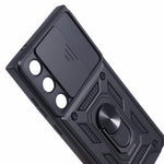 For Samsung Galaxy S24 Ultra Case Kickstand Phone Cover with Slide Lens Protection