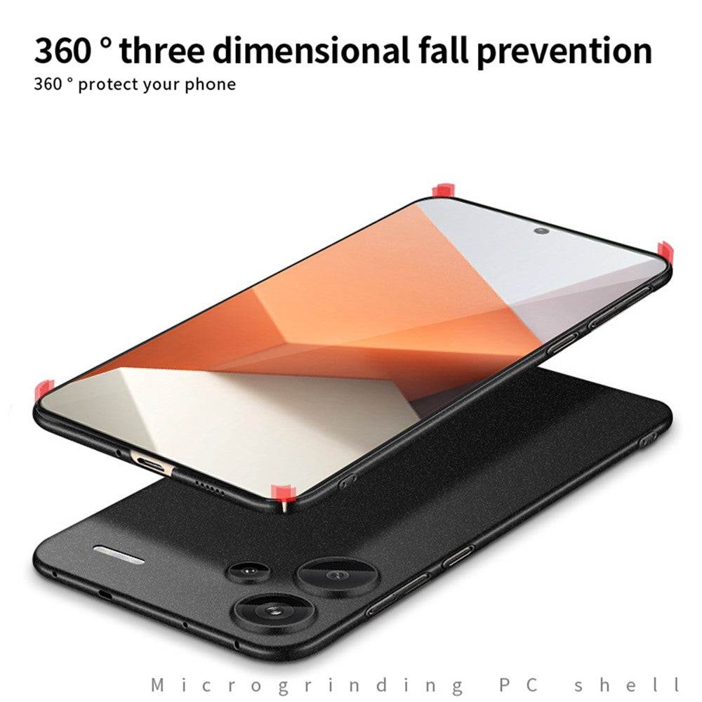 MOFI Shield Matte Series för Xiaomi Redmi Note 13 Pro+ 5G mobilskal Hårt PC Anti-fingeravtrycksskydd