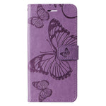 For Samsung Galaxy A25 5G (Global) Wallet Case Floral Butterfly Imprinted Leather Phone Cover Stand