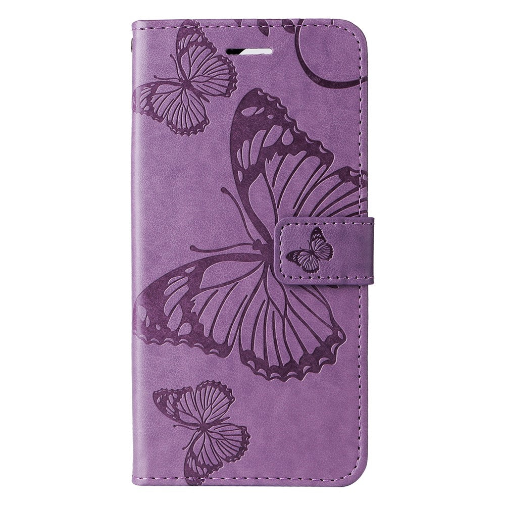 For Samsung Galaxy A25 5G (Global) Wallet Case Floral Butterfly Imprinted Leather Phone Cover Stand