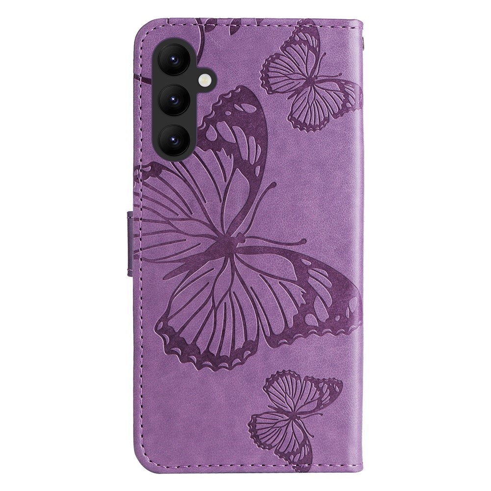 For Samsung Galaxy A25 5G (Global) Wallet Case Floral Butterfly Imprinted Leather Phone Cover Stand