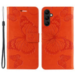 For Samsung Galaxy A25 5G (Global) Wallet Case Floral Butterfly Imprinted Leather Phone Cover Stand