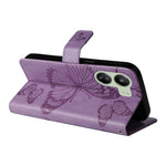 For Xiaomi Redmi 13C 4G / 13C 5G / 13R 5G / Poco M6 5G / Poco C65 4G Wallet Case Floral Butterfly Imprinted Leather Phone Cover Stand