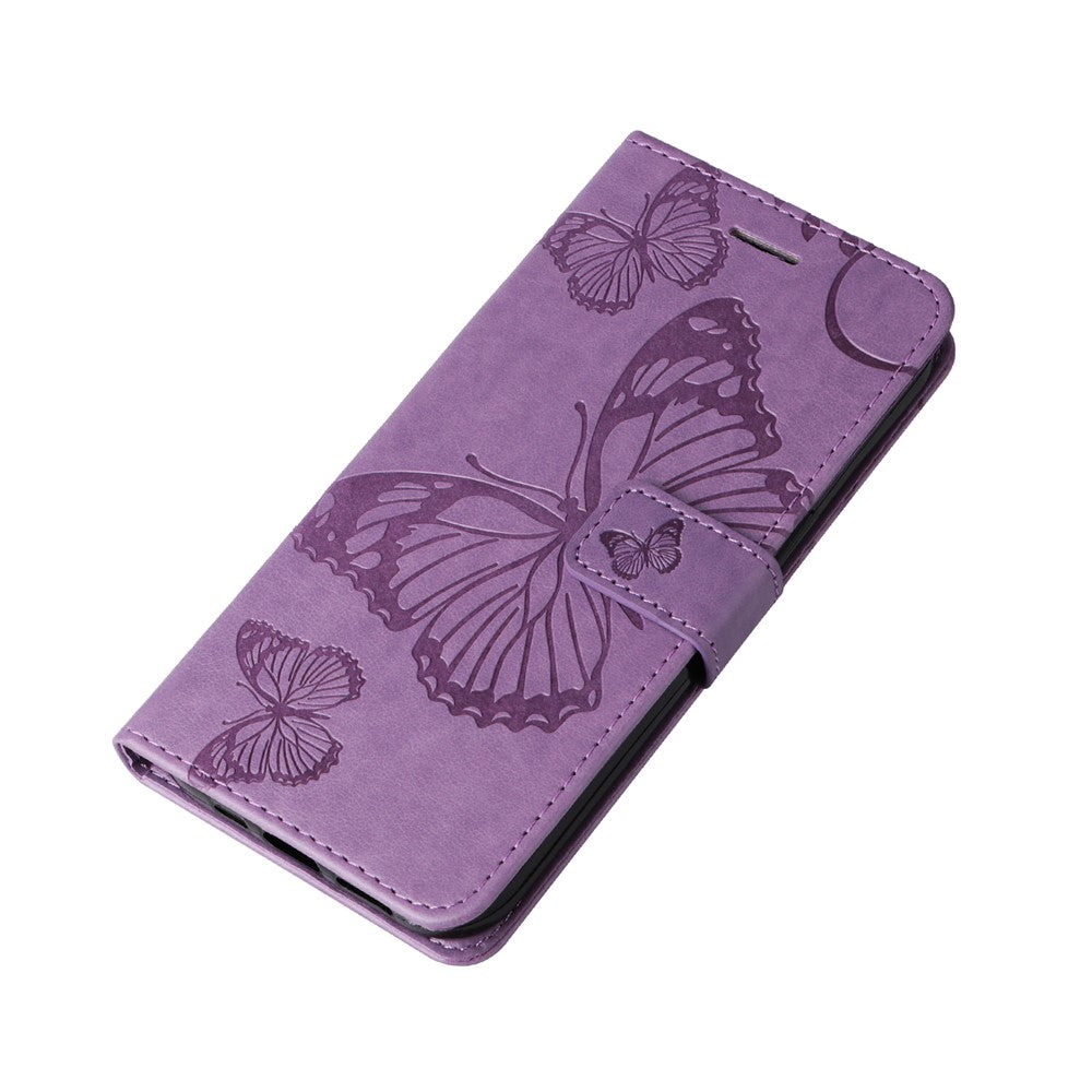 For Xiaomi Redmi 13C 4G / 13C 5G / 13R 5G / Poco M6 5G / Poco C65 4G Wallet Case Floral Butterfly Imprinted Leather Phone Cover Stand