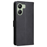 For Xiaomi Redmi 13C 4G / 13C 5G / 13R 5G / Poco M6 5G / Poco C65 4G Case Solid Color Leather Mobile Cover Wallet Stand with Strap