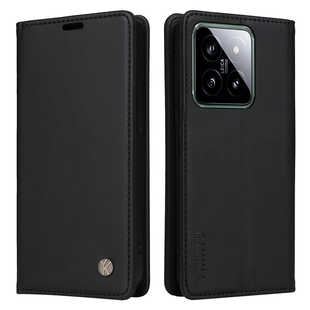 YIKATU YK-001 for Xiaomi 14 Case Anti-drop PU Leather Wallet Phone Cover