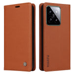 YIKATU YK-001 för Xiaomi 14-skal med fallskydd, plånbok i PU-läder, mobilfodral