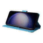 For Samsung Galaxy S24 Case PU Leather Marble Pattern Phone Wallet Cover