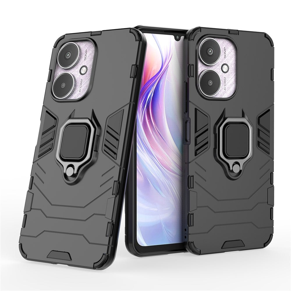 For Xiaomi Redmi 13C 4G / 13C 5G / Poco C65 4G / Poco M6 5G / 13R 5G Case Anti-Drop Ring Kickstand Smart Phone Cover