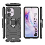 For Xiaomi Redmi 13C 4G / 13C 5G / Poco C65 4G / Poco M6 5G / 13R 5G Case Anti-Drop Ring Kickstand Smart Phone Cover