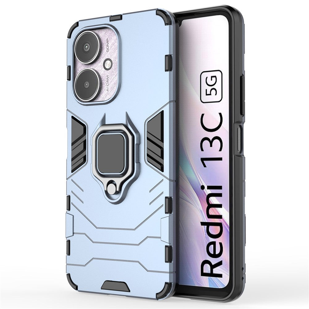 For Xiaomi Redmi 13C 4G / 13C 5G / Poco C65 4G / Poco M6 5G / 13R 5G Case Anti-Drop Ring Kickstand Smart Phone Cover