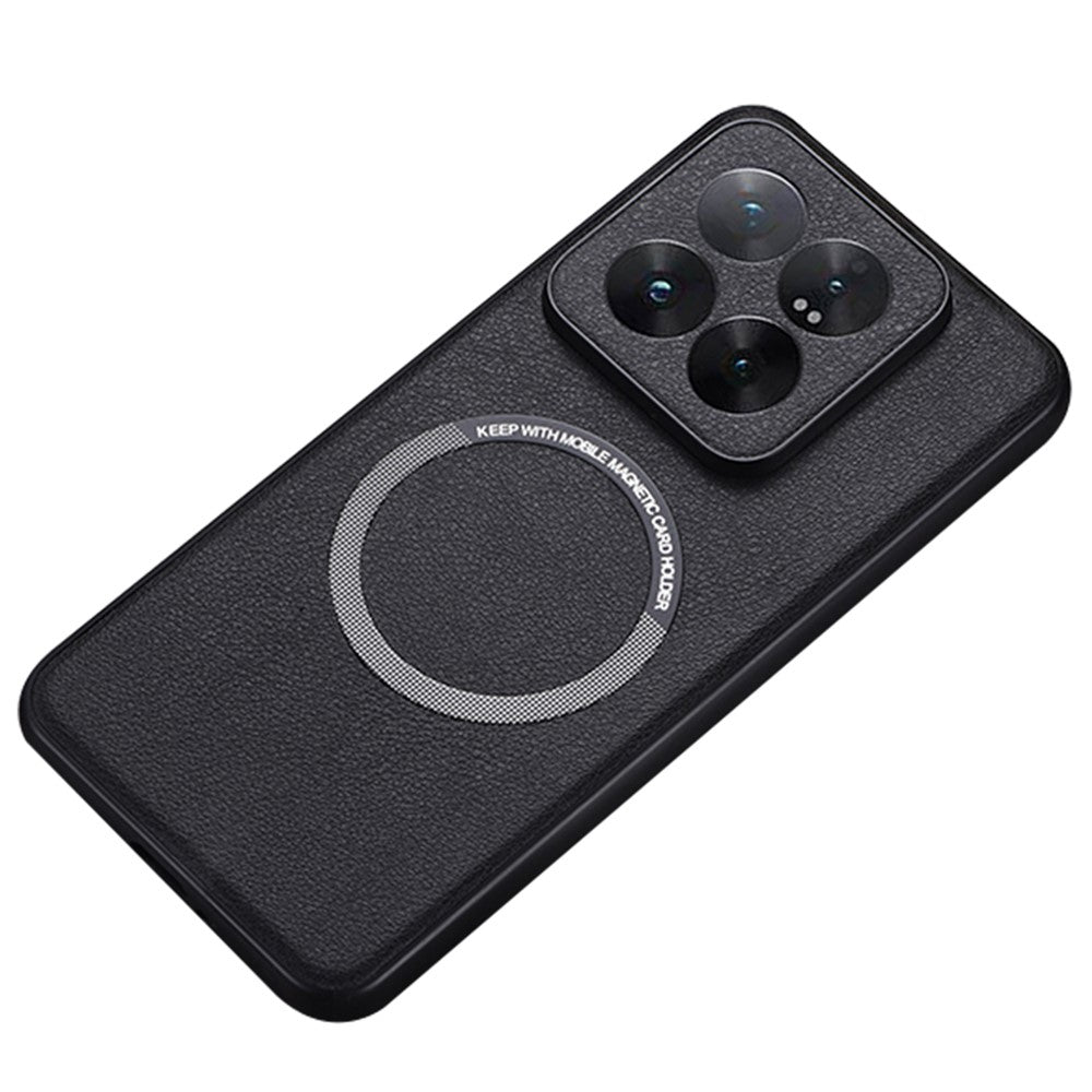 Xiaomi 14-skal Magnetiskt fodral PU-läder + TPU Mobilmobilskal