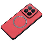 Xiaomi 14-skal Magnetiskt fodral PU-läder + TPU Mobilmobilskal