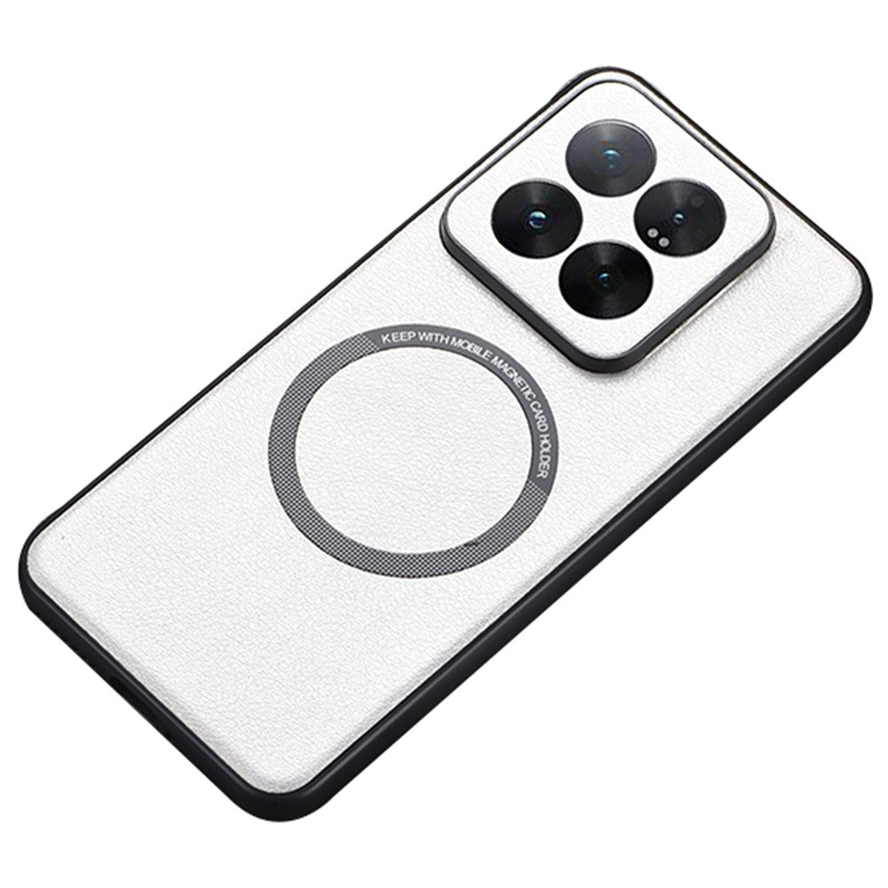 Xiaomi 14-skal Magnetiskt fodral PU-läder + TPU Mobilmobilskal