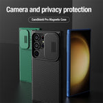NILLKIN CamShield Pro Series-etui til Samsung Galaxy S24 Ultra i PC+TPU med skydebeskyttelse til kameraet - mobilbeskyttelse