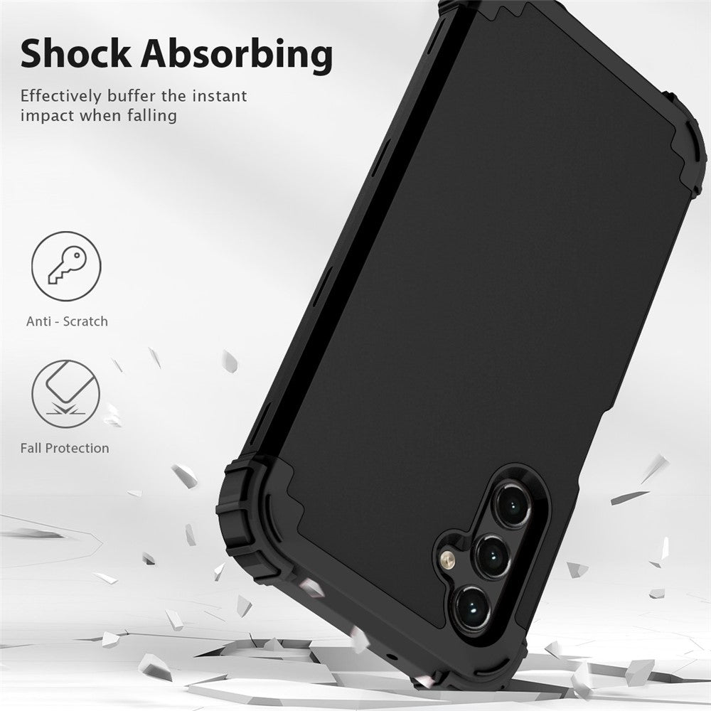 L-Style för Samsung Galaxy A15 4G-skal PC + TPU-skyddande fallskyddande mobilskal