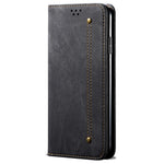 For Huawei nova 11 SE / nova 12 SE 4G Case Jeans Cloth Texture Wallet Phone Leather Cover