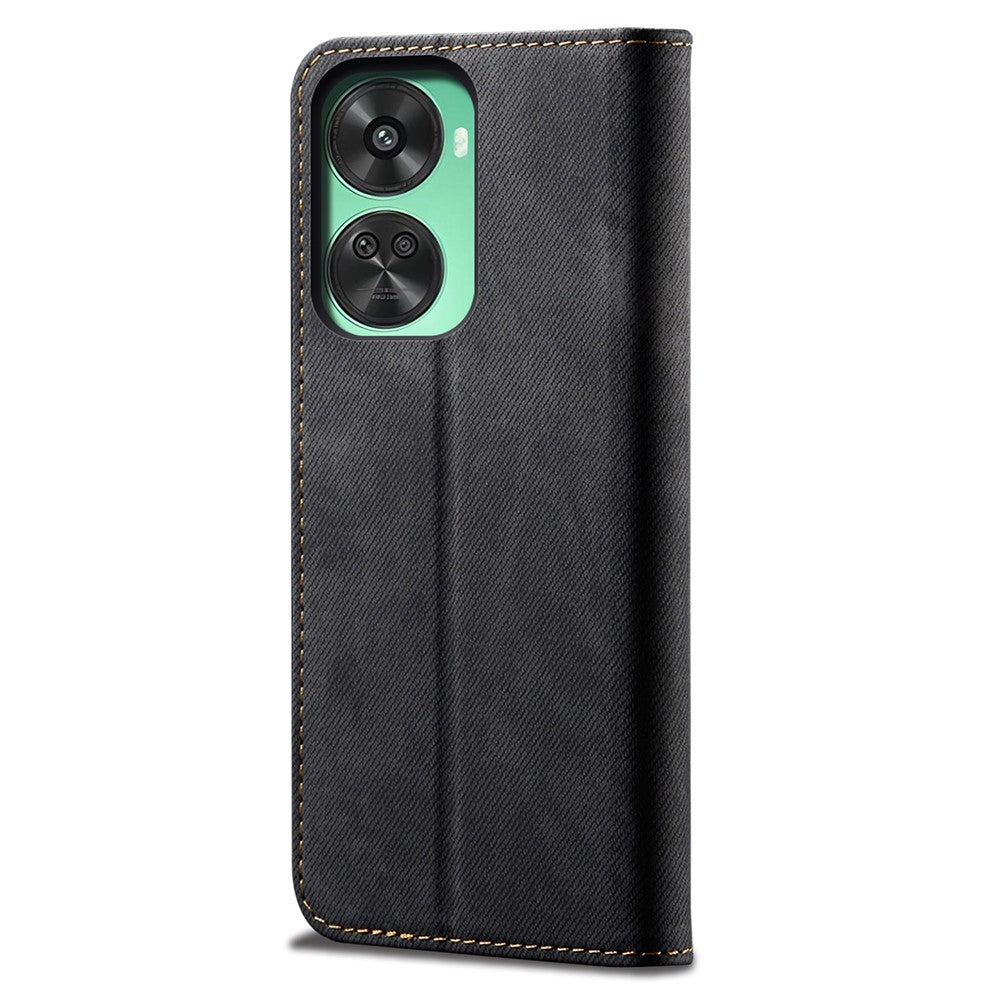 For Huawei nova 11 SE / nova 12 SE 4G Case Jeans Cloth Texture Wallet Phone Leather Cover