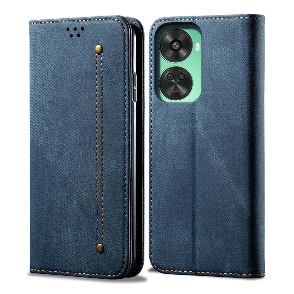 For Huawei nova 11 SE / nova 12 SE 4G Case Jeans Cloth Texture Wallet Phone Leather Cover