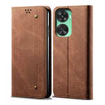 For Huawei nova 11 SE / nova 12 SE 4G Case Jeans Cloth Texture Wallet Phone Leather Cover