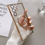 For Samsung Galaxy S24 Ultra Magnetic Case Case TPU Electroplated Phone Cover