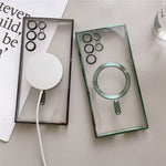 For Samsung Galaxy S24 Ultra Magnetic Case Case TPU Electroplated Phone Cover