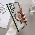 For Samsung Galaxy S24 Ultra Magnetic Case Case TPU Electroplated Phone Cover