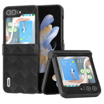 ABEEL For Samsung Galaxy Z Flip5 5G Case Grid Texture Hinge Protection Folding Phone Cover