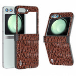ABEEL For Samsung Galaxy Z Flip5 5G Case Hinge Design Canopy Texture Phone Cover