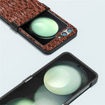 ABEEL For Samsung Galaxy Z Flip5 5G Case Hinge Design Canopy Texture Phone Cover
