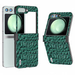 ABEEL For Samsung Galaxy Z Flip5 5G Case Hinge Design Canopy Texture Phone Cover
