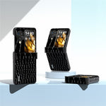 ABEEL For Oppo Find N3 Flip 5G Folding Phone Case Hinge Protection Crocodile Texture Cover