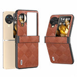 ABEEL For Oppo Find N3 Flip 5G Case Hinge Protection Leather Coated Hard PC Cover