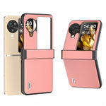 ABEEL For Oppo Find N3 Flip 5G Case Hinge Design Genuine Cow Leather+PC Phone Cover