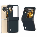 ABEEL For Oppo Find N3 Flip 5G Case Hinge Design Genuine Cow Leather+PC Phone Cover