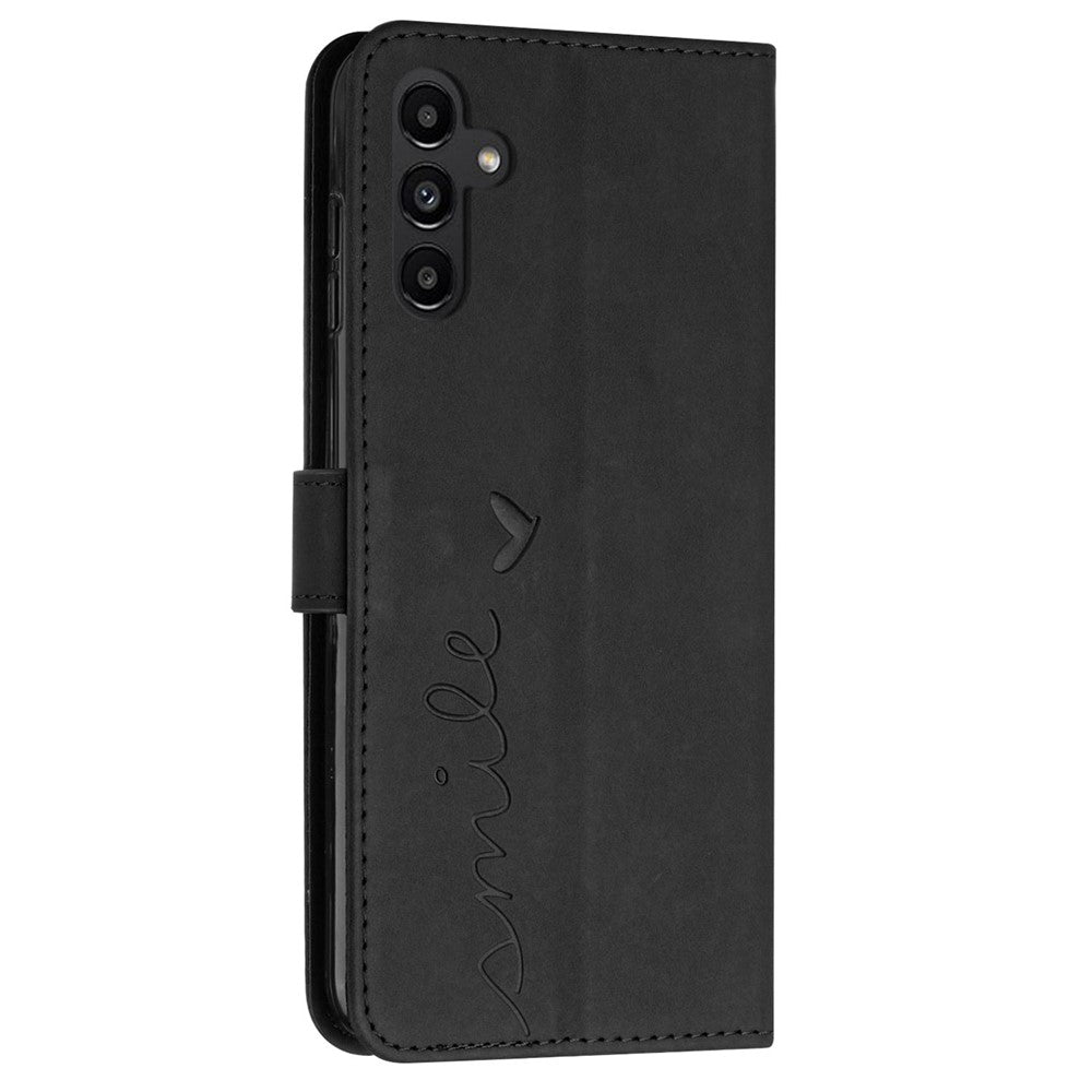 Skin-Touch Phone Case for Samsung Galaxy A15 5G Stand PU Leather Phone Cover Wallet