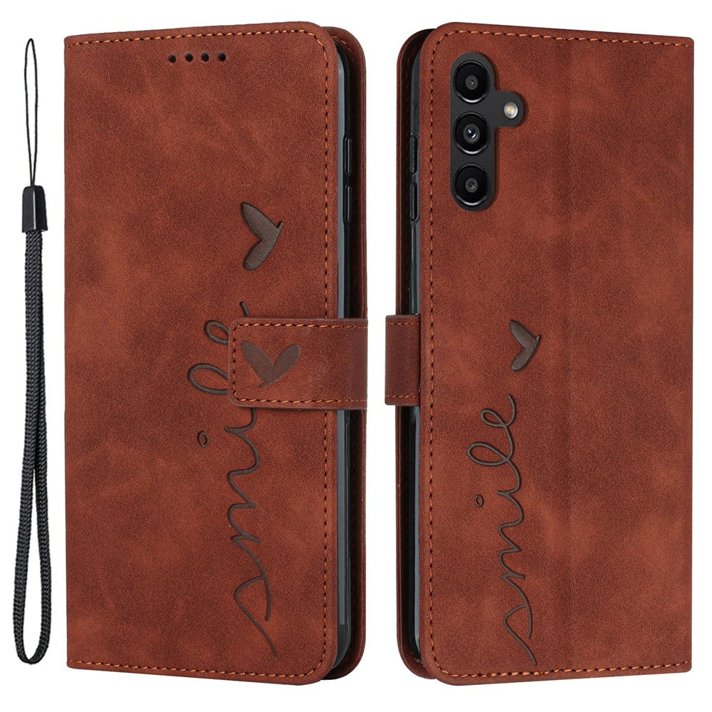Skin-Touch Phone Case for Samsung Galaxy A15 5G Stand PU Leather Phone Cover Wallet