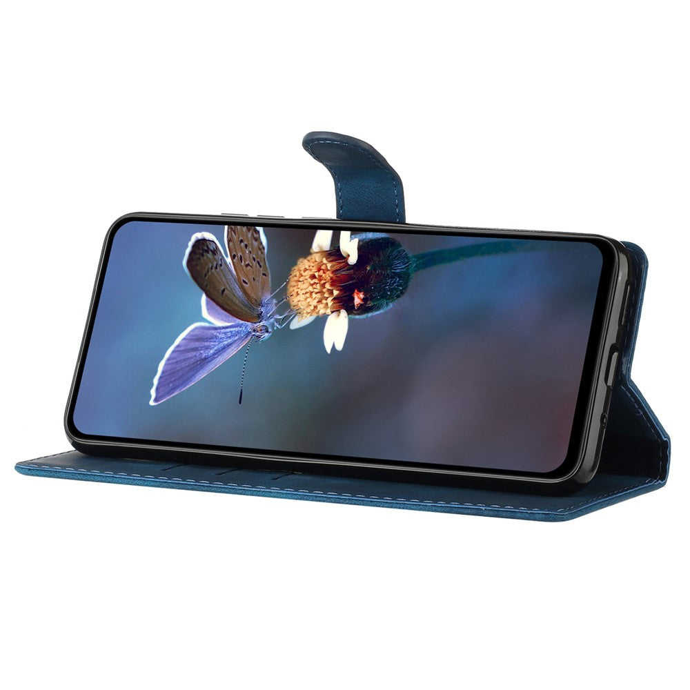 Samsung Galaxy S24 Plånboksfodral med tryck i PU-läder, magnetiskt stativ