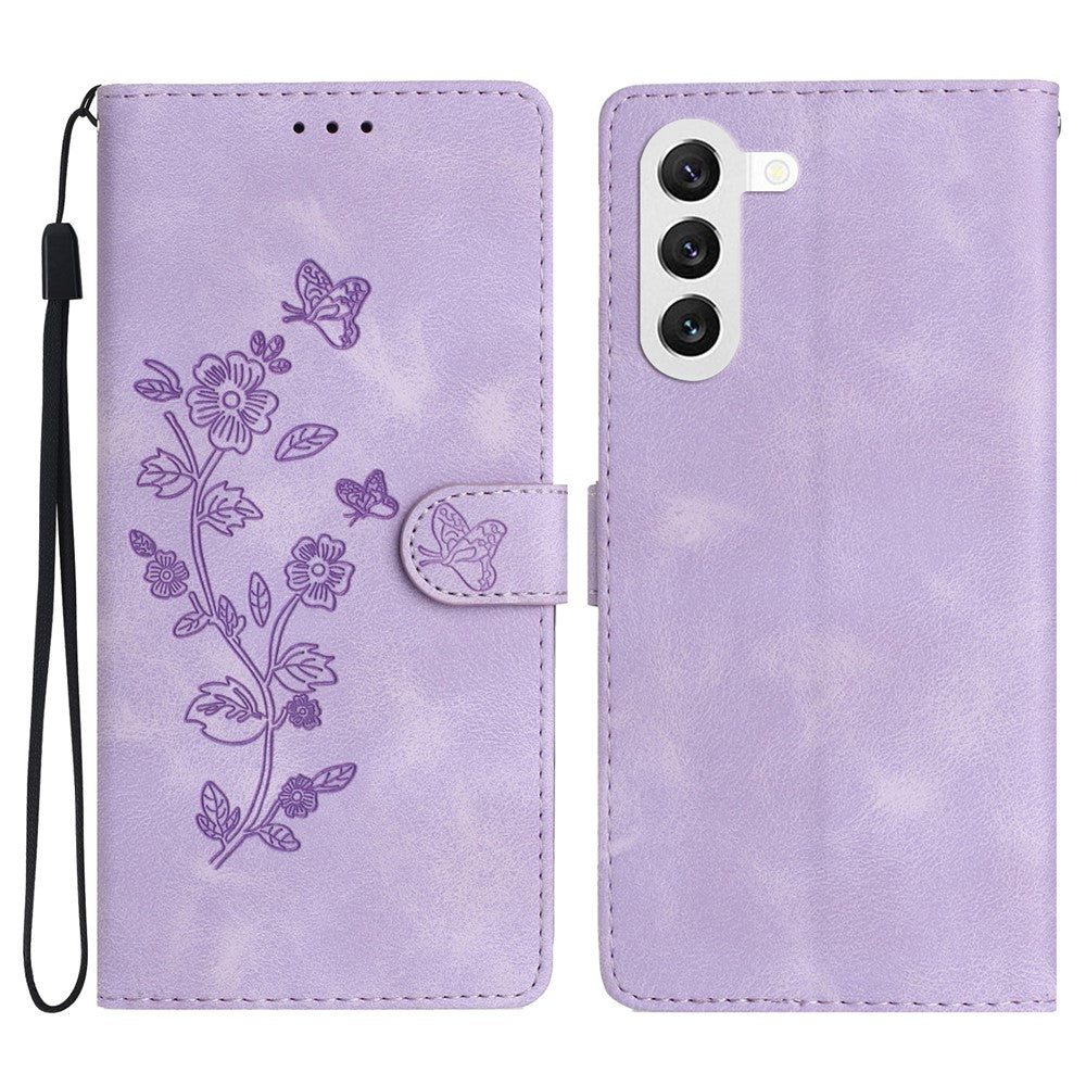 Samsung Galaxy S24 Plånboksfodral med tryck i PU-läder, magnetiskt stativ