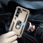 For Samsung Galaxy S24+ Case TPU+PC Phone Cover with Ring Kickstand
