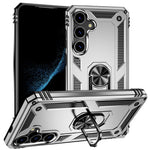 For Samsung Galaxy S24+ Case TPU+PC Phone Cover with Ring Kickstand