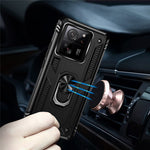 Xiaomi 13T / 13T Pro / Redmi K60 Ultra Case TPU+PC Rotating Ring Kickstand Cell Phone Cover