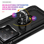 Xiaomi 13T / 13T Pro / Redmi K60 Ultra Case TPU+PC Rotating Ring Kickstand Cell Phone Cover