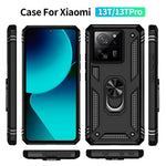 Xiaomi 13T / 13T Pro / Redmi K60 Ultra Case TPU+PC Rotating Ring Kickstand Cell Phone Cover