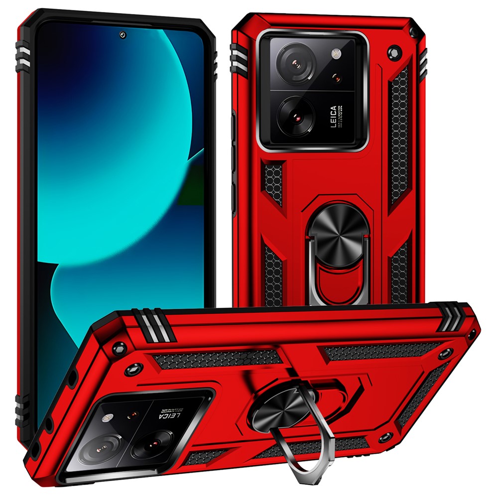 Xiaomi 13T / 13T Pro / Redmi K60 Ultra Case TPU+PC Rotating Ring Kickstand Cell Phone Cover