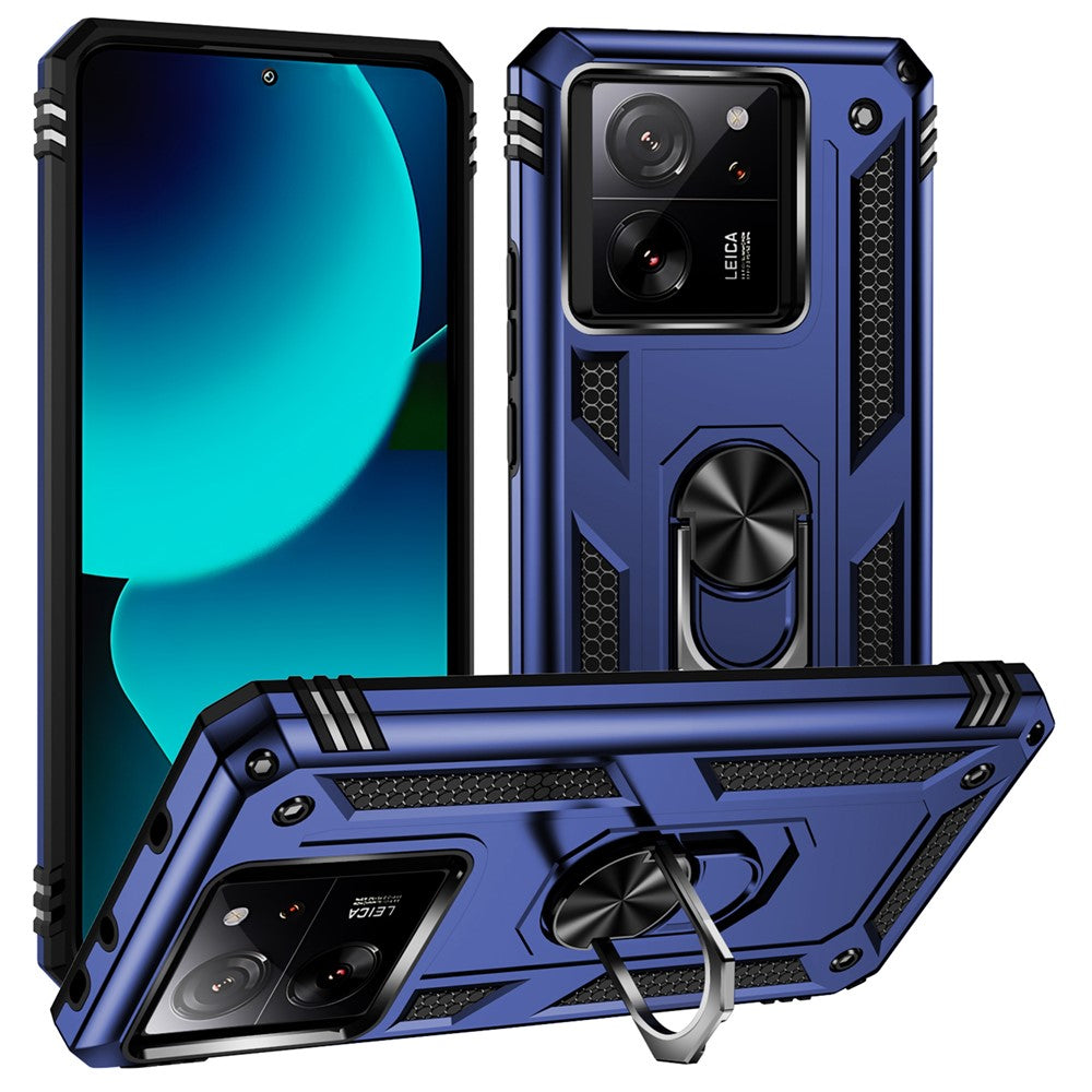 Xiaomi 13T / 13T Pro / Redmi K60 Ultra Case TPU+PC Rotating Ring Kickstand Cell Phone Cover