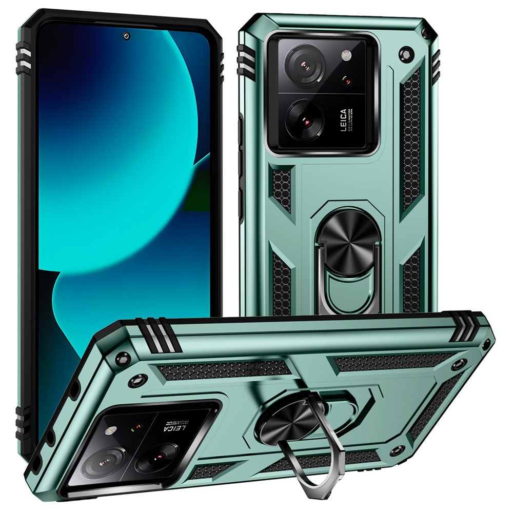 Xiaomi 13T / 13T Pro / Redmi K60 Ultra Case TPU+PC Rotating Ring Kickstand Cell Phone Cover