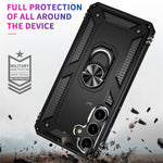 For Samsung Galaxy S24 Case Drop-resistant PC+TPU Kickstand Phone Protector
