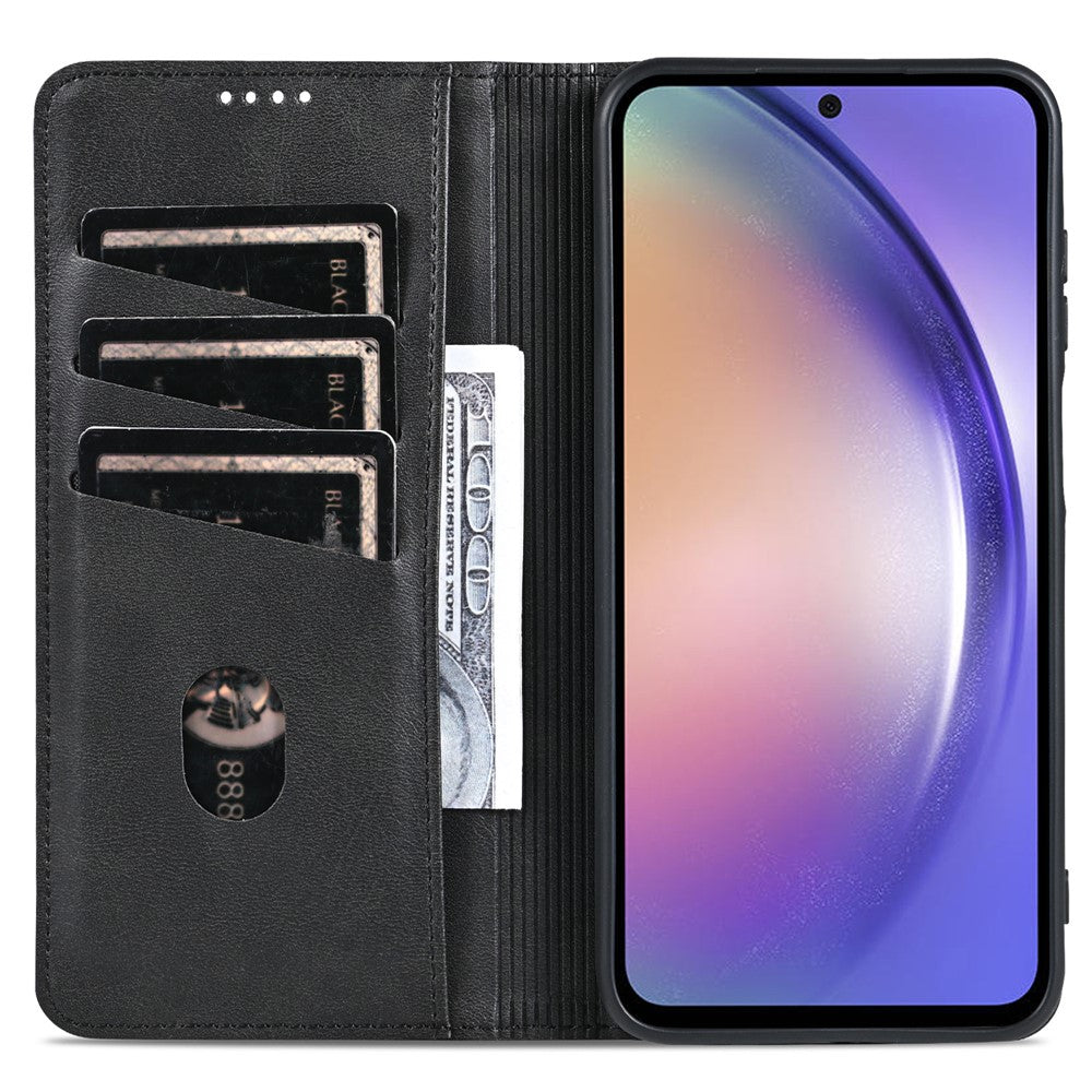 AZNS Til Samsung Galaxy A15 4G Cover PU Læder Magnetisk Sugepung Telefoncover