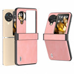 ABEEL For Oppo Find N3 Flip 5G Case Hinge Design Leather+PC Folding Phone Cover